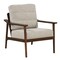 Living Room Modern Accent Chair with Padded Cushion and Rubber Wood Frame